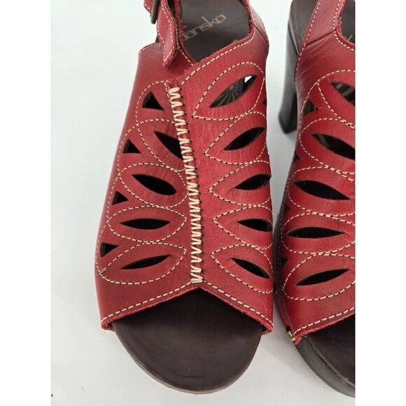 Dansko Red Clog Sling Back Women’s Sandals size 39 - Picture 5 of 12